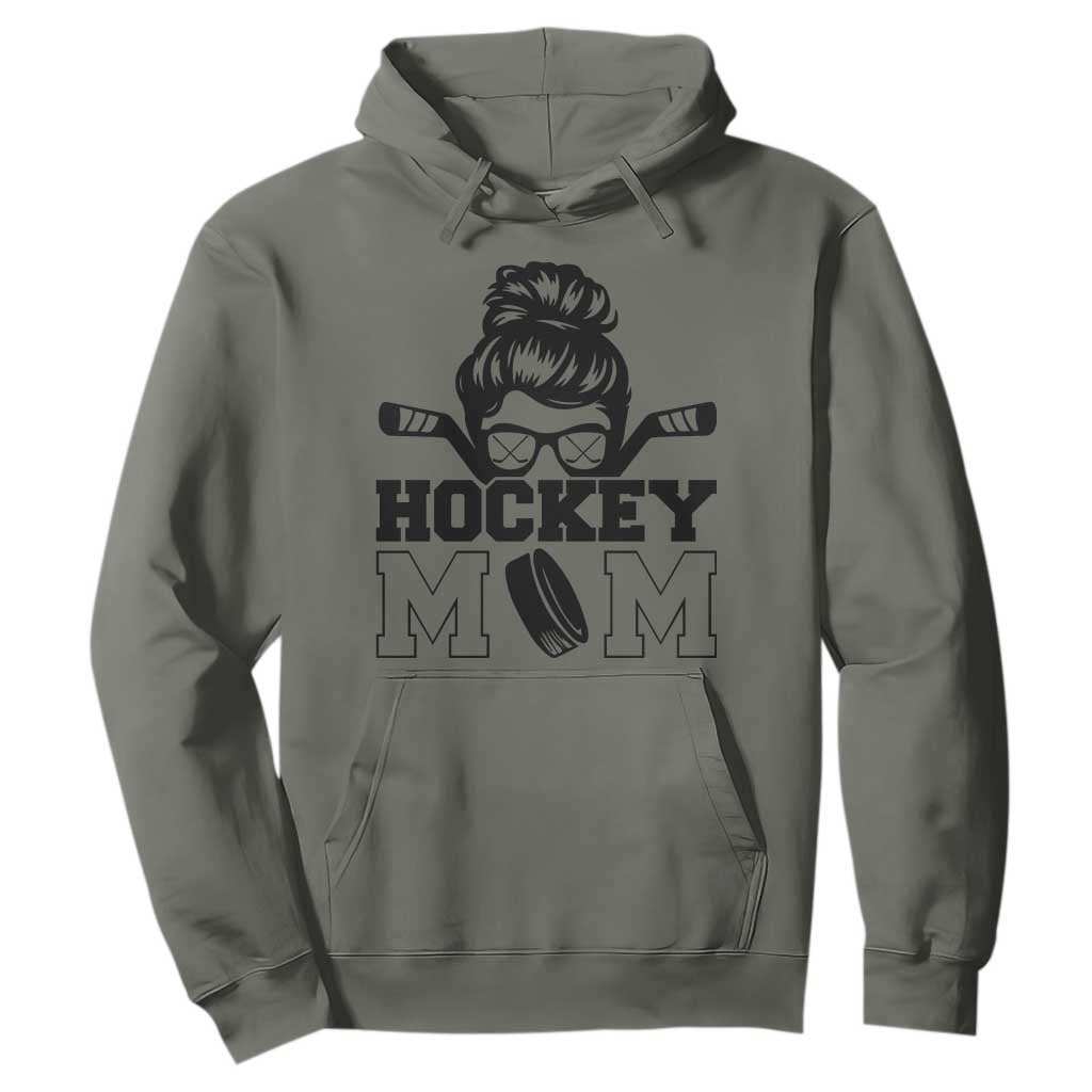 Funny Hockey Mom Quote Hoodie Gift For Hockey Lovers TS12 Military Green Print Your Wear