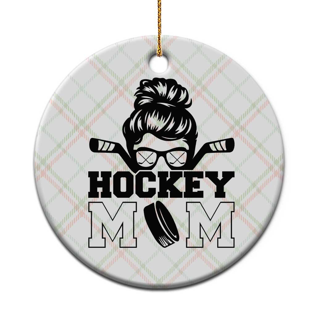 Funny Hockey Mom Quote Ceramic Ornament Gift For Hockey Lovers TS12 1pc Christmas Plaid Print Your Wear