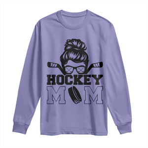 Funny Hockey Mom Quote Long Sleeve Shirt Gift For Hockey Lovers TS12 Violet Print Your Wear
