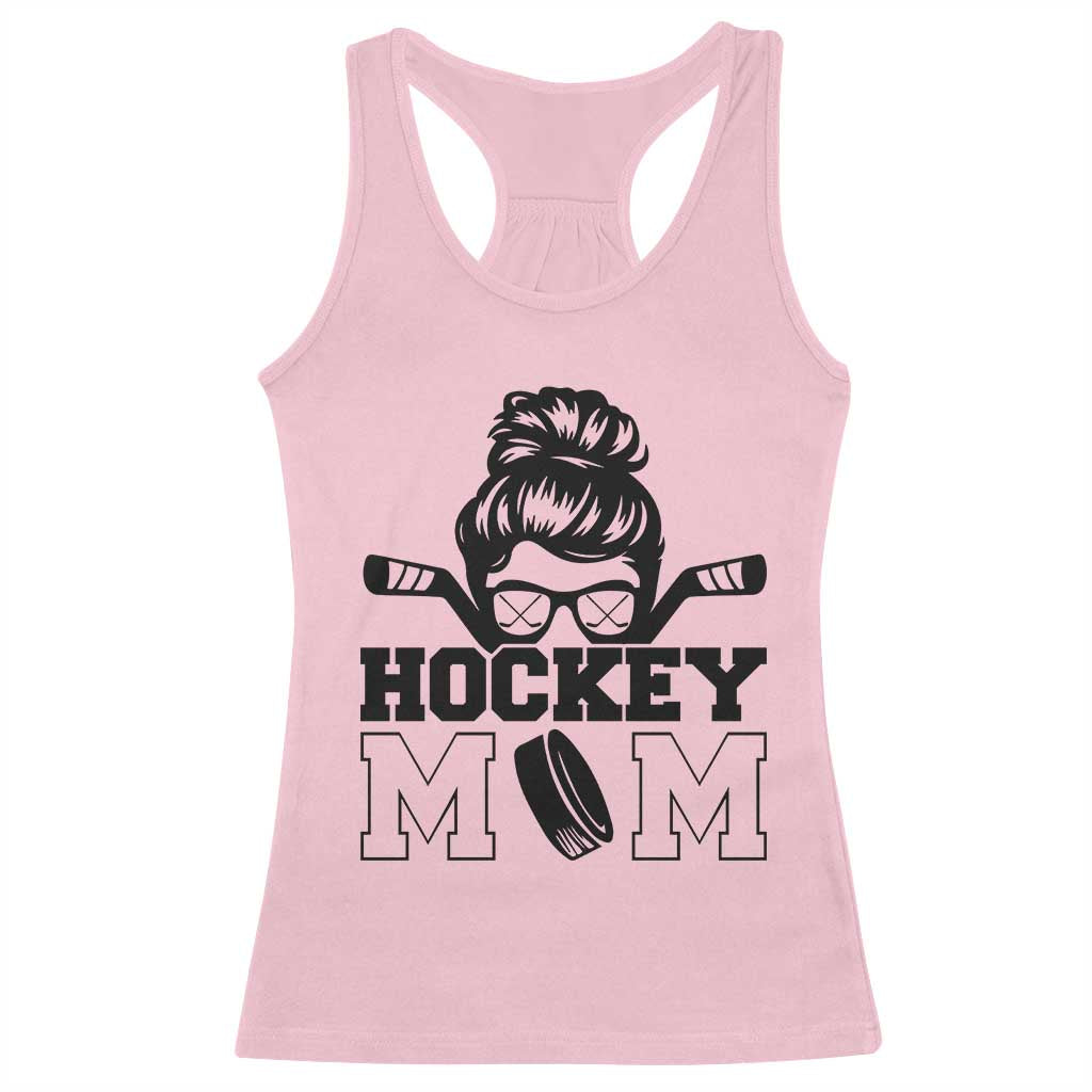 Funny Hockey Mom Quote Racerback Tank Top Gift For Hockey Lovers TS12 Light Pink Print Your Wear