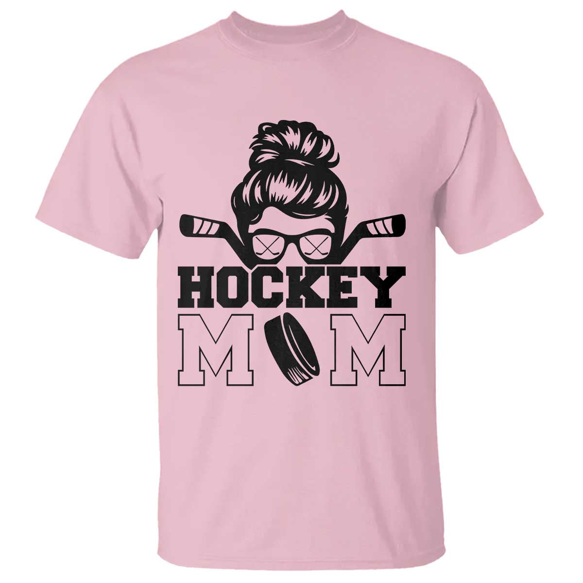 Funny Hockey Mom Quote T Shirt Gift For Hockey Lovers TS12 Light Pink Print Your Wear