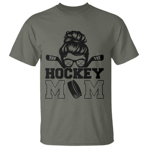 Funny Hockey Mom Quote T Shirt Gift For Hockey Lovers TS12 Military Green Print Your Wear