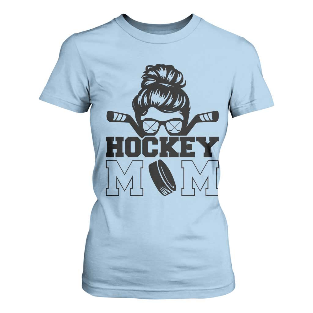 Funny Hockey Mom Quote T Shirt For Women Gift For Hockey Lovers TS12 Light Blue Print Your Wear