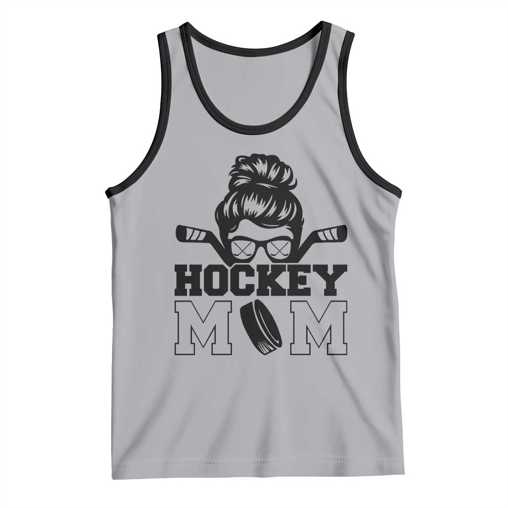 Funny Hockey Mom Quote Tank Top Gift For Hockey Lovers TS12 Athletic Heather Black Print Your Wear