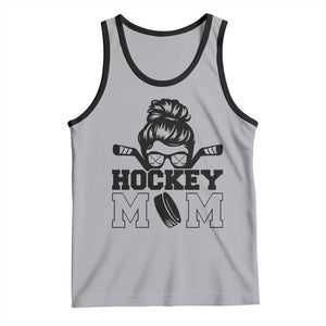 Funny Hockey Mom Quote Tank Top Gift For Hockey Lovers TS12 Athletic Heather Black Print Your Wear