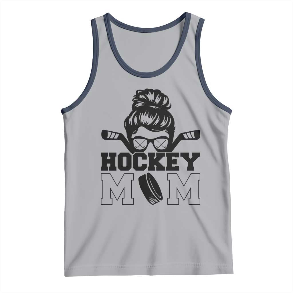 Funny Hockey Mom Quote Tank Top Gift For Hockey Lovers TS12 Athletic Heather Navy Print Your Wear