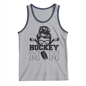 Funny Hockey Mom Quote Tank Top Gift For Hockey Lovers TS12 Athletic Heather Navy Print Your Wear