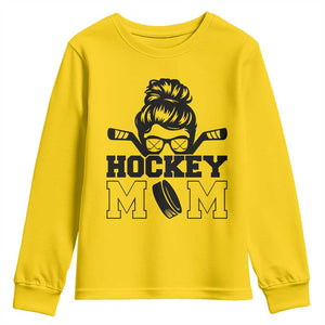 Funny Hockey Mom Quote Youth Sweatshirt Gift For Hockey Lovers TS12 Daisy Print Your Wear