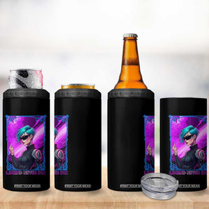 Cyberpunk Girl Legend Never Die 4 in 1 Can Cooler Tumbler Gaming Aesthetic Gift TS12 Print Your Wear