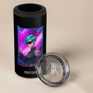 Cyberpunk Girl Legend Never Die 4 in 1 Can Cooler Tumbler Gaming Aesthetic Gift TS12 Print Your Wear