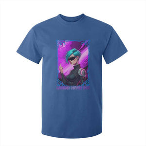 Cyberpunk Girl Legend Never Die T Shirt For Kid Gaming Aesthetic Gift TS12 Royal Blue Print Your Wear