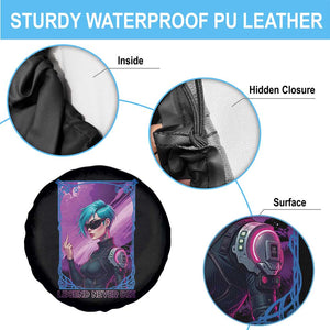 Cyberpunk Girl Legend Never Die Spare Tire Cover Gaming Aesthetic Gift TS12 Print Your Wear