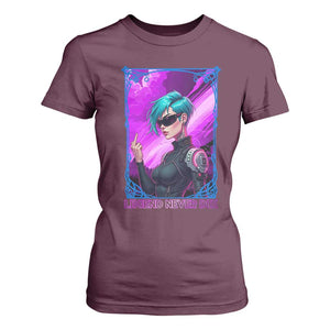 Cyberpunk Girl Legend Never Die T Shirt For Women Gaming Aesthetic Gift TS12 Maroon Print Your Wear