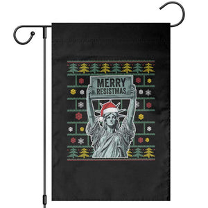 Funny Liberty Statue Ugly Sweater Gift Garden Flag Merry Resistmas TS12 Black Print Your Wear