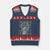 Funny Liberty Statue Ugly Sweater Gift V-Neck Knit Sweater Vest Merry Resistmas - Print Your Wear