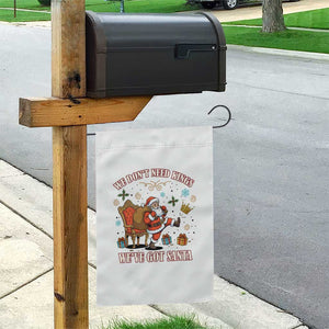 No Kings Only Santa Garden Flag Funny Christmas Parody Gift - Print Your Wear