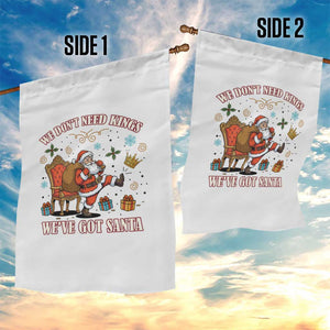 No Kings Only Santa Garden Flag Funny Christmas Parody Gift - Print Your Wear