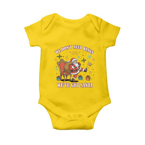 No Kings Only Santa Baby Onesie Funny Christmas Parody Gift TS12 Daisy Print Your Wear