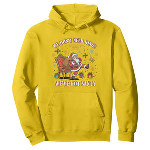 No Kings Only Santa Hoodie Funny Christmas Parody Gift TS12 Daisy Print Your Wear