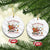 No Kings Only Santa Ceramic Ornament Funny Xmas Parody Gift - Print Your Wear