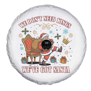 No Kings Only Santa Spare Tire Cover Funny Christmas Parody Gift - Print Your Wear