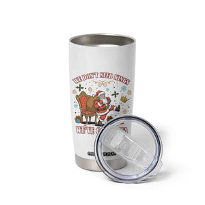 No Kings Only Santa Tumbler Cup Funny Christmas Parody Gift - Print Your Wear