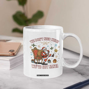 No Kings Only Santa Coffee Mug Funny Christmas Parody Gift - Print Your Wear