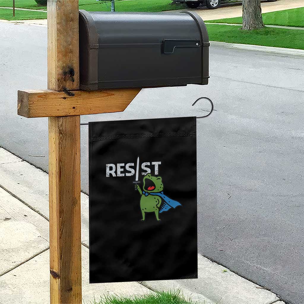 Resist Frog Warrior Garden Flag Funny Rebel Meme Gift TS12 Print Your Wear