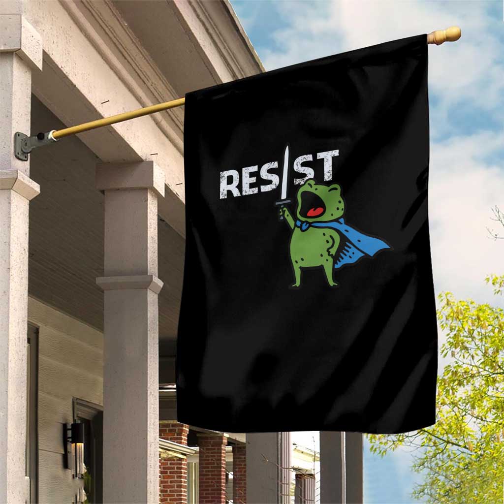 Resist Frog Warrior Garden Flag Funny Rebel Meme Gift TS12 Print Your Wear