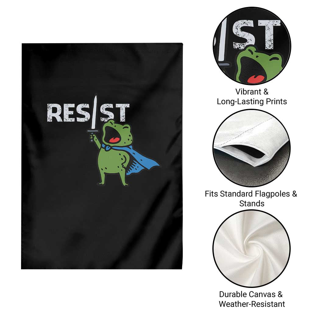 Resist Frog Warrior Garden Flag Funny Rebel Meme Gift TS12 Print Your Wear