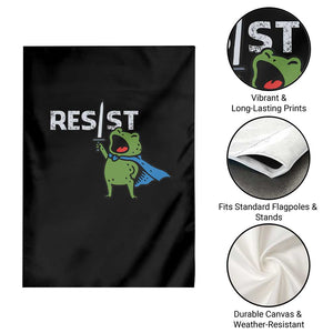 Resist Frog Warrior Garden Flag Funny Rebel Meme Gift TS12 Print Your Wear