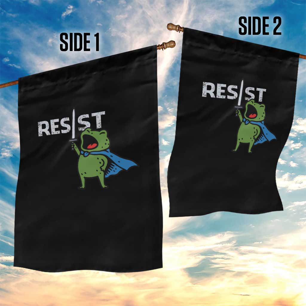 Resist Frog Warrior Garden Flag Funny Rebel Meme Gift TS12 Print Your Wear