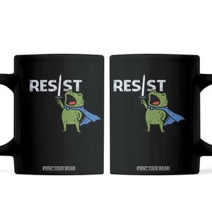 Resist Frog Warrior Coffee Mug Funny Rebel Meme Gift TS12 Black Print Your Wear