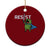 Resist Frog Warrior Ceramic Ornament Funny Rebel Meme Gift - Print Your Wear