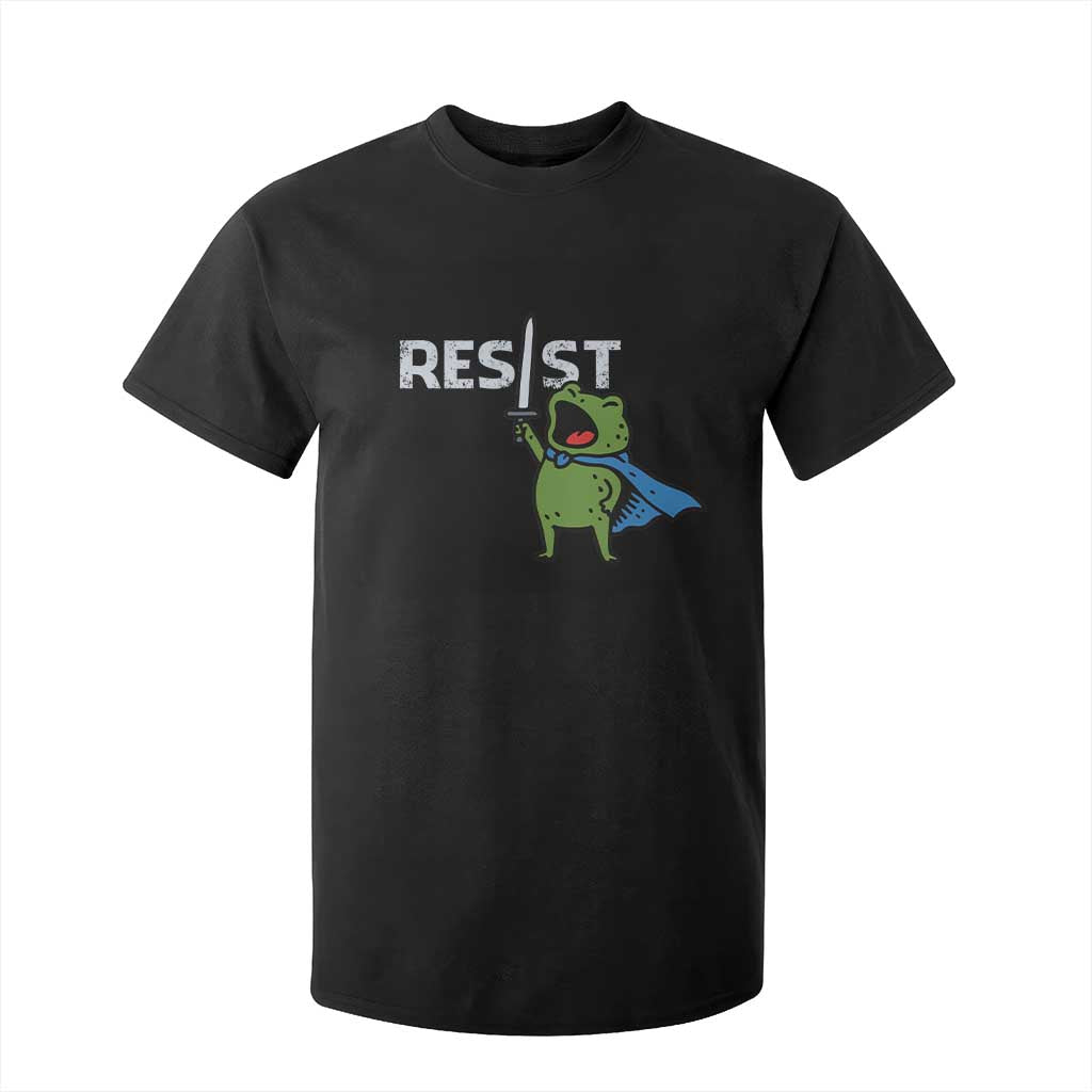 Resist Frog Warrior T Shirt For Kid Funny Rebel Meme Gift TS12 Black Print Your Wear
