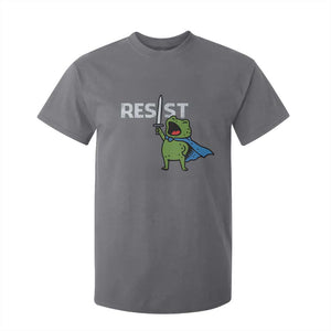 Resist Frog Warrior T Shirt For Kid Funny Rebel Meme Gift TS12 Charcoal Print Your Wear