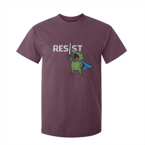 Resist Frog Warrior T Shirt For Kid Funny Rebel Meme Gift TS12 Maroon Print Your Wear