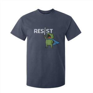 Resist Frog Warrior T Shirt For Kid Funny Rebel Meme Gift TS12 Navy Print Your Wear