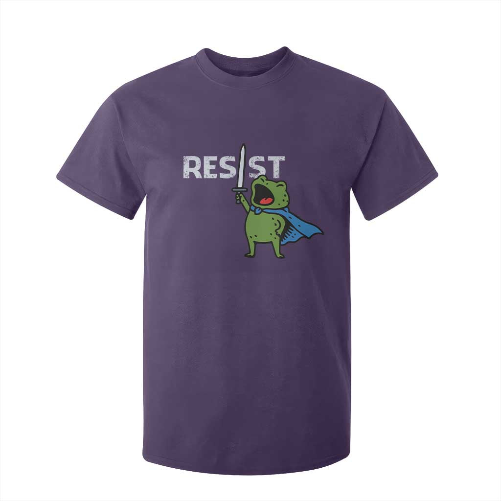 Resist Frog Warrior T Shirt For Kid Funny Rebel Meme Gift TS12 Purple Print Your Wear