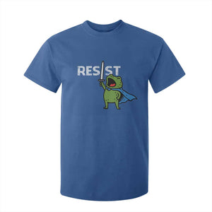 Resist Frog Warrior T Shirt For Kid Funny Rebel Meme Gift TS12 Royal Blue Print Your Wear
