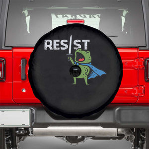 Resist Frog Warrior Spare Tire Cover Funny Rebel Meme Gift - Print Your Wear