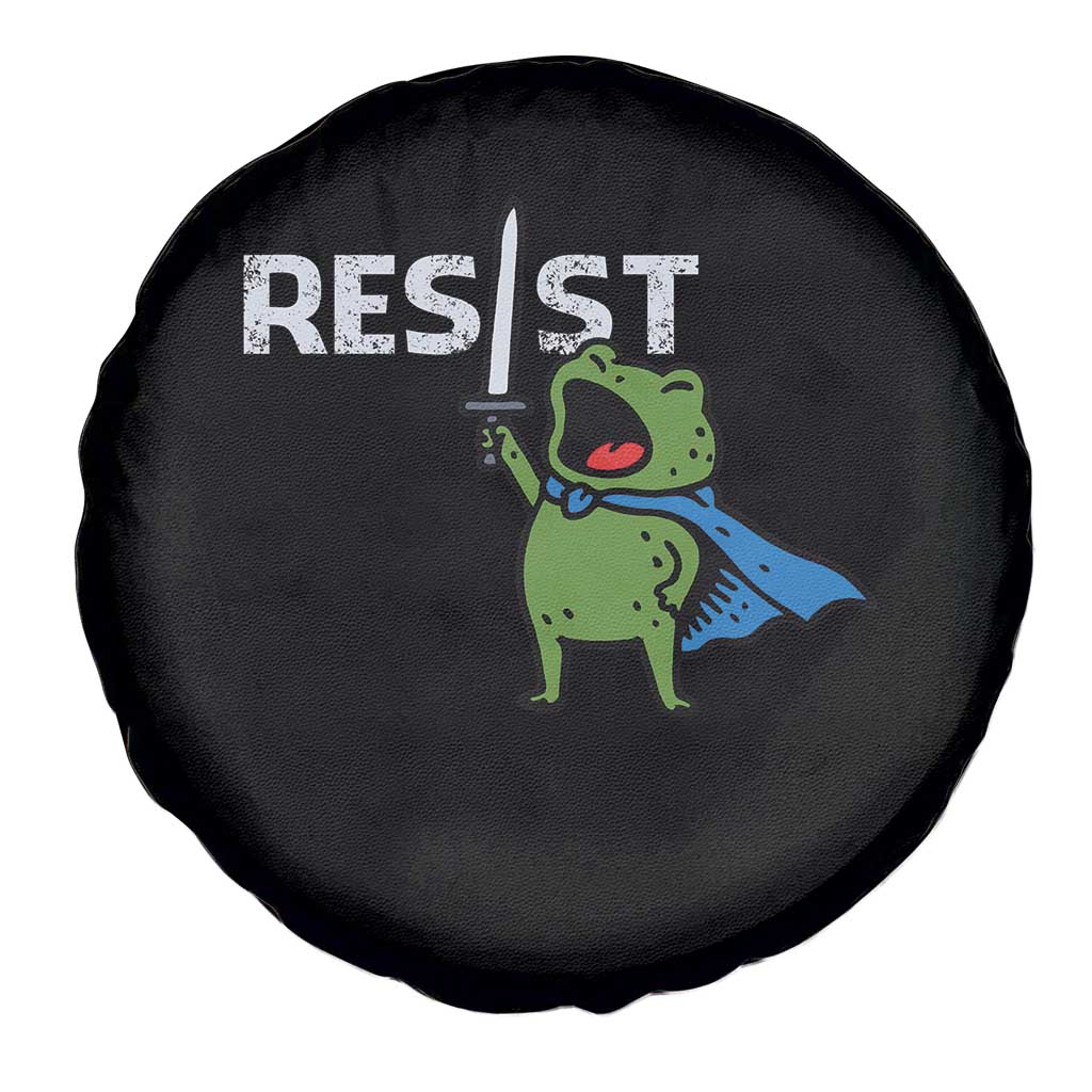 Resist Frog Warrior Spare Tire Cover Funny Rebel Meme Gift TS12 Print Your Wear