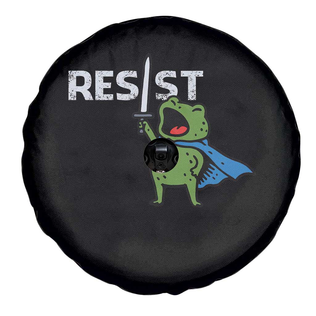 Resist Frog Warrior Spare Tire Cover Funny Rebel Meme Gift TS12 Print Your Wear