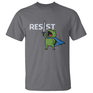 Resist Frog Warrior T Shirt Funny Rebel Meme Gift TS12 Charcoal Print Your Wear