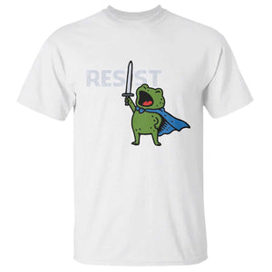 Resist Frog Warrior T Shirt Funny Rebel Meme Gift TS12 White Print Your Wear
