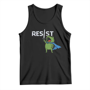 Resist Frog Warrior Tank Top Funny Rebel Meme Gift - Print Your Wear