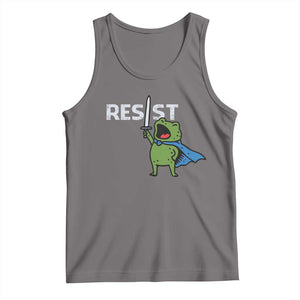 Resist Frog Warrior Tank Top Funny Rebel Meme Gift - Print Your Wear