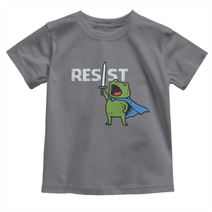 Resist Frog Warrior Toddler T Shirt Funny Rebel Meme Gift - Print Your Wear