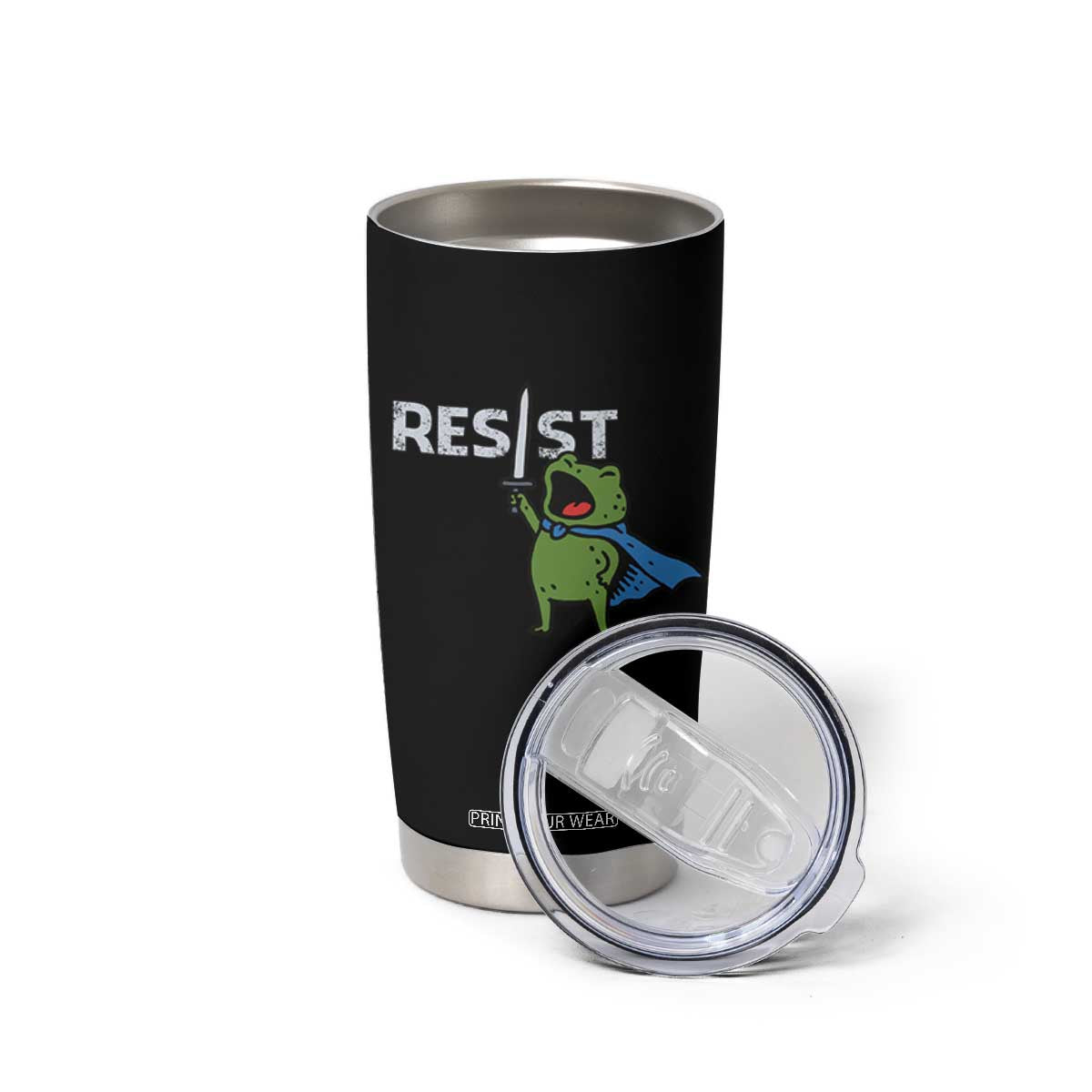 Resist Frog Warrior Tumbler Cup Funny Rebel Meme Gift TS12 Print Your Wear