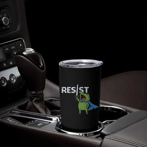 Resist Frog Warrior Tumbler Cup Funny Rebel Meme Gift - Print Your Wear